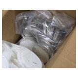 Onemorello 100 Sets Button Maker Supplies, 2.95 inch / 75mm Button Parts Buttons Supplies, Approx. 3 in Blank Badge Parts with Blank Paper for Buttons Maker Machine Pin Maker Press