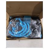 tobeDRI No Pull Dog Harness Adjustable Reflective Oxford Easy Control Medium Large Dog Harness with A Free Heavy Duty 5ft Dog Leash (L (Neck: 18\"-25.5\", Chest: 24.5\"-33\"), Blue Harness+Leash)