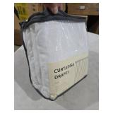 zeerobee Linen Curtains for Living Room/Bedroom 96 Inches Long 2 Panels Set, Light Filtering Linen Drapes, Textured Natural Light Reducing Privacy Curtains, W50 x L96, White