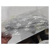 misaya 4 Pack Rectangle Vinyl Table Cloth, Elastic Fitted Tablecloth with Flannel Backing, Waterproof Plastic Table Cover Fits Folding Tables for Camping, Indoor and Outdoor (Grey, 30\" x 72\")