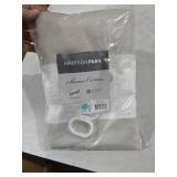 Madison Park Shower Curtain Waffle Weave Striped Pieced Design Fabric Shower Curtain for Bathroom with 3M Scotchgard Moisture Management Premium Spa Quality Modern Standard 72\"x72\" Taupe