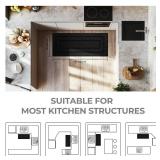 GRANNY SAYS Kitchen Mats for Floor, 47 x 20, Kitchen Rugs Non Slip Washable, Thick Floor mats for Kitchen, Laundry, Kitchen Carpet Non Skid, Black