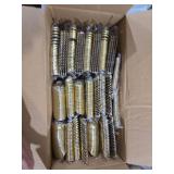 bUCLA 600 Pieces Gold Plastic Silverware - Disposable Gold Utensils - Heavyweight Plastic Cutlery set- 200 Forks, 200 Spoons, 200 Knives for Party & Thanksgiving