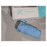 ViddVoom Compact Mini Umbrella for Purse - Lightweight, Pocket-Sized Travel Umbrella with Black UV Coating for Sun Protection, Milky Coffee