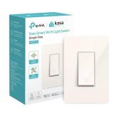 Kasa Smart Light Switch HS200-LA, Light Almond, Single Pole,Neutral Wire Required, 2.4GHz Wi-Fi Light Switch Compatible with Alexa and Google Home, UL Certified, No Hub Required