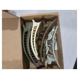 Yanibest 5 Pcs Flat Hair Clips - Stylish Lay Flat Claw Clips for All Hair Types,Multi-Styles Matte Non-slip Hair Clips for Women Girls Wedding Prom Party Hair Decorations