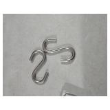 AMZFULY 304 Stainless Steel S Hooks Heavy Duty,Outdoor Rust-Free Strong Industrial Grade Quality Utility Hooks 3.2 Inch /2 Pack