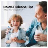 Ecoangel Cruise Ship Essentials,4-Pack reusable Collapsible Stainless Steel Drinking Straws with Aluminum Case,Cleaning Brush,and Keychains-Silver,Blue,Red,Green