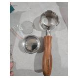 Casabrews 58mm Bottomless Portafilter, 3 Ears Espresso Portafilter with Filter Basket and Puck Screen, Compatible with CASABREWS 5700 Series, Neutron Pro, Ultra and 4700Gense,