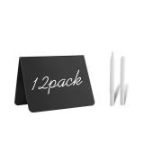 12 Pack 4\"x3\"Mini Chalkboard Signs for Chalk Sign for Food - Party - Buffet - Table Sign Chalkboard - Wedding - Bakery - Small