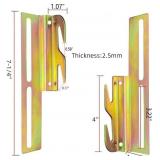 2Pcs 711 Bolt on to Hook on Bed Frame Conversion Brackets with Hardware Hook, Headboard Hook Set,Hook on Bed Frame Brackets Adapter,Hook on Bed Rail