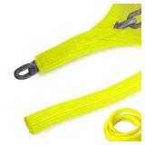 10 Ft High Visibility Chain Cover Kit High Visibility Yellow Cover Safety Barrier Cover for Both Indoor and Outdoor Environment (Yellow)