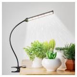 GooingTop Grow Light for Indoor Plants Growing,5000K White Full Spectrum Gooseneck Plant Lamp Clip-on Desk for Pot Plant Seed Starting,Dimmable with Auto Timer