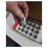 12x1.5 Lug Nuts 20 Pcs Chrome Closed End Mag Style Lug Nuts with Washer 13/16\" (21mm) Hex Compatible with Toyota Camry/Corolla/Tacoma Lexus