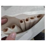 Tondiamo 6 Pieces Foam Toe Protector Sleeves Foam Bandages Tube Toe Cushion for Feet, Bunion, Hammer, Callus Corn, Bliste, Pain Relief(Medium,Beige)