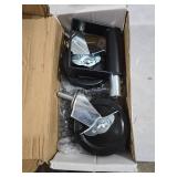 Ronlap Gate Wheels for Wooden Gate, Gate Caster Wheel Spring Loaded for Metal Tube Swing Gate Fence Gate Wheel for Gates Heavy Duty Farm Vinyl Gate Rollers, 220 Lbs, 4 Inches with Brake, 2 Pack, Black