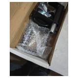 Ronlap Gate Wheels for Wooden Gate, Gate Caster Wheel Spring Loaded for Metal Tube Swing Gate Fence Gate Wheel for Gates Heavy Duty Farm Vinyl Gate Rollers, 220 Lbs, 4 Inches with Brake, 2 Pack, Black