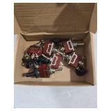 6 Pack Toggle Switch, 3 Pin 12V DC 30A/250V AC 15A, Heavy Duty SPDT ON Off ON Switch, Marine Waterproof Toggle Switch with Boot Cap Cover, for Cars Trucks, Racing Cars, Boats