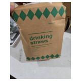 Plastic Straws [500 Pcs-7.8\" Long] Individually Wrapped Clear Disposable Drinking Straws - Made in USA - Straight Long Straws for Party, 0.23