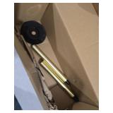 BVL Toilet Brush and Hoder Set Brushed Gold Freestanding for Bathroom