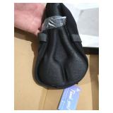 Zacro Bike Seat Cushion - Gel Padded Cover for Men Women Comfort, Extra Soft Exercise Bicycle Compatible with Peloton, Stationary or Cruiser Seats