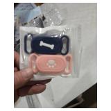 Waterproof Silicone Case Holder for Galaxy Smarttag2, 2 Pack Pet Dog Cat Collars, Anti-Lost Scratch Resistant Holder Accessory Protective Cover for Samsung Galaxy Smart tag2 (Pink/Blue)