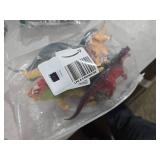 OuMuaMua Dinosaur Toys, Plastic Dinosaur Figure Set, Ideal Education Toys for Kids, Including T-Rex, Stegosaurus, Monoclonius, 6 to 7 Inch Large Size, 6 Pack