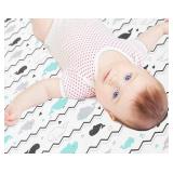 Pack n Play Sheets, BROLEX 2 Pack Mini Crib Sheets,Stretchy Portable Fitted Playard Sheet Set, Convertible Playard Mattress Cover,Ultra Soft Breathable Material,Elephant Whale