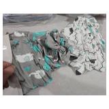 Pack n Play Sheets, BROLEX 2 Pack Mini Crib Sheets,Stretchy Portable Fitted Playard Sheet Set, Convertible Playard Mattress Cover,Ultra Soft Breathable Material,Elephant Whale