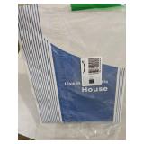 NICETOWN Linen Curtains 50 Inches Long for Bedroom Living Room Door, Light Filtering Sheer Curtains for French Front Back Door, Tie up Blind Shade, 1 Panel, 26\" W x 50\" L, Ivory White