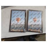 2 Pack JCJMY 6x9 Picture Frame Dark Brown for Wall Hanging or Tabletop, Wall Mounting Horizontally or Vertically, 6 x 9 Wall Gallery Poster Photo Frame with Shatter Resistant Plexiglass, Dark Brown