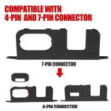 Mabett Rear Bumper Cover Plate for 2022-2025 Ford Maverick Accessories, Hitch Surround Cover Protection for Maverick with 4/7-Pin Connector Hitch (Not for Lobo)