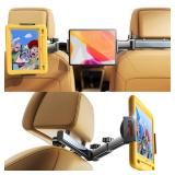 LISEN 3 in 1 for iPad Holder for Car Accessories for Women Road Trip Essentials for Travel Truck Backseat Car Organizer Car tv Headrest Tablet Holder iPad Car Mount for Kids Fire Tablet 4.7-11\"