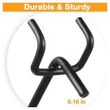 Shimeyao 100 Pcs Peg Board Shelving Hooks Stainless Steel Hanging Board Pegs Wall Display Hooks Bulk for 1/8 1/4 Garage Storage Organizer Accessories(10 Inch,Black)