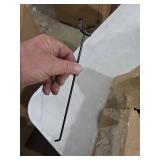 Shimeyao 100 Pcs Peg Board Shelving Hooks Stainless Steel Hanging Board Pegs Wall Display Hooks Bulk for 1/8 1/4 Garage Storage Organizer Accessories(10 Inch,Black)