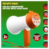 Megaphone for Kids - Cool Voice Changer Toy for Kids - Record & Play and Siren - Ideal Gift for Boys & Girls Ages 5-6-7-8+ Years old - Voice Changing Device - Cool Outdoor Toys Gift Ideas for Kid