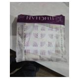 jinchan Boho Kitchen Curtains Linen Tier Curtains 45 Inches Bohemian Cafe Small Drapes Striped Mudcloth Farmhouse for Bathroom RV Camper Light Filtering Rod Pocket 2 Panels Black on Beige