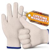 bogo Brands Heat Resistant Gloves for Cooking & Grilling Aramid Oven Mitts Gloves with Fingers, Short-Term Hand Protection up to 932°F and Secure Grip for Baking, Fryer, and BBQ