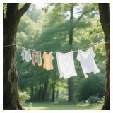 SOUJAP 5/32 Inch White Natural Cotton Clothesline Rope, 4mm x 328 Feet Cotton Sash Cord for Window, Decoration, Tie Down