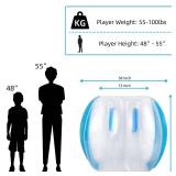 Theefun Bumper Balls, 2 Pack 36inch Inflatable Sumo Ball Bopper Toys for Kids Physical Outdoor Active Play, Giant Human Hamster Knocker Body Zorb Ball, Body Bubble Soccer Ball