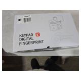 keyless Entry Door Lock deadbolt with Handle Set- Front Door Fingerprint Smart Locks with 2 Lever Handles-Keypad Code Deadbolt -App Control,Auto Lock,Easy to Install