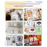 iDPRT Sticker Maker, Portable Thermal Printer with 1 Roll Sticker Paper, Bluetooth Inkless Printer Mini Label Maker for Study, DIY, Notes, Mini Label Maker with Multiple Template in Free App, Pink