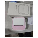 iDPRT Sticker Maker, Portable Thermal Printer with 1 Roll Sticker Paper, Bluetooth Inkless Printer Mini Label Maker for Study, DIY, Notes, Mini Label Maker with Multiple Template in Free App, Pink