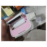 iDPRT Sticker Maker, Portable Thermal Printer with 1 Roll Sticker Paper, Bluetooth Inkless Printer Mini Label Maker for Study, DIY, Notes, Mini Label Maker with Multiple Template in Free App, Pink