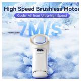 MUXNW Portable Fan for Travel Mini: Pocket Small Handheld Hand Held Rechargeable Battery Operated USB Charger - Gifts for Women Teens - Summer to a Beach for a Cooling vacation