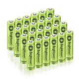 Brightown Rechargeable AAA Batteries, 600mAh NiMH Precharged Triple A Solar Batteries for Solar Lights and Household Devices