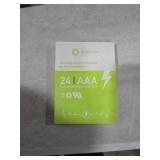 Brightown Rechargeable AAA Batteries, 600mAh NiMH Precharged Triple A Solar Batteries for Solar Lights and Household Devices