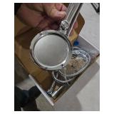 KAIYING Drill-Free High Pressure Handheld Shower Head with ON/OFF Pause Switch 3 Spray Modes Water Saving Showerhead, Detachable Puppy Shower Accessories (M:Shower Head (Chrome)+Bracket+Hose)