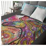 Unicorn Throw Blanket - 50x60 Inches Soft Plush Unicorn Fleece Blanket for Girls and Boys - Cozy Unicorn Kingdom Plush Throw for Bed or Couch - Thoughtful Gift for Kids and Adults