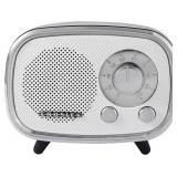 Crosley CR3039A-WH Rondo Retro Portable Rechargeable Bluetooth Speaker, White